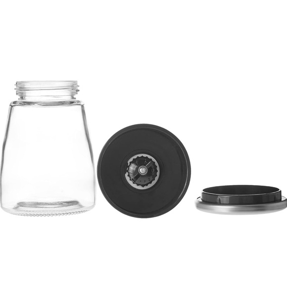 New! Unused! Adjustable Salt and Pepper Grinders, 5.5oz capacity, Set of 2, Shor - Picture 4 of 11